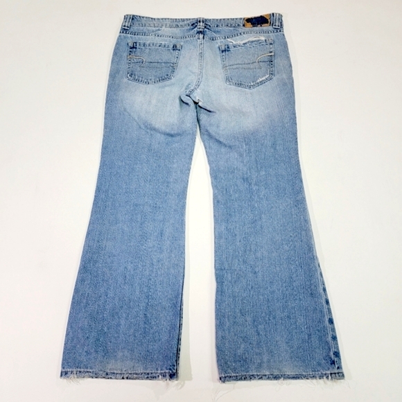 AMERICAN EAGLE ♡ Vintage Factory Faded 'n Distressed Boyfriend 77 Jeans 12S - Picture 12 of 17